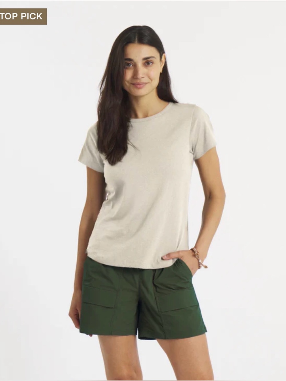 Paka Women's Essential Tee, bone color